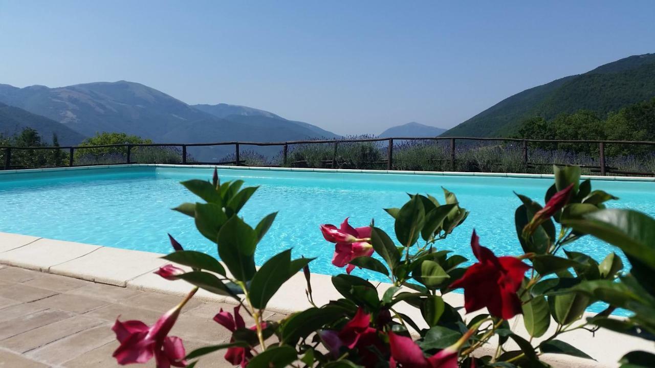 Agriturismo Roccagelli Vallo di Nera Eksteriør billede