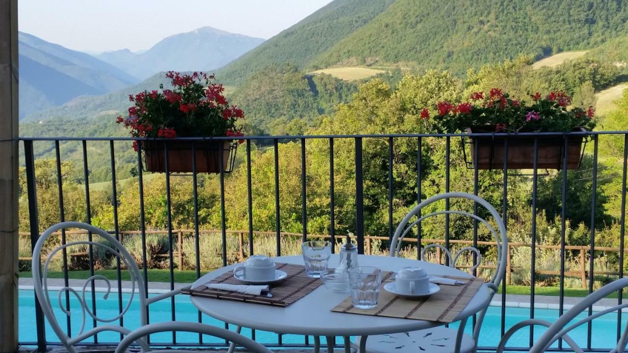 Agriturismo Roccagelli Vallo di Nera Eksteriør billede